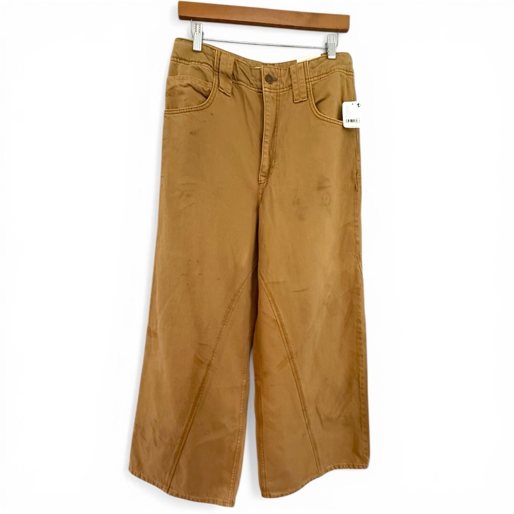 Free People We The Free Chill Vibes Dropped Wide Leg pants new with tags size 27
